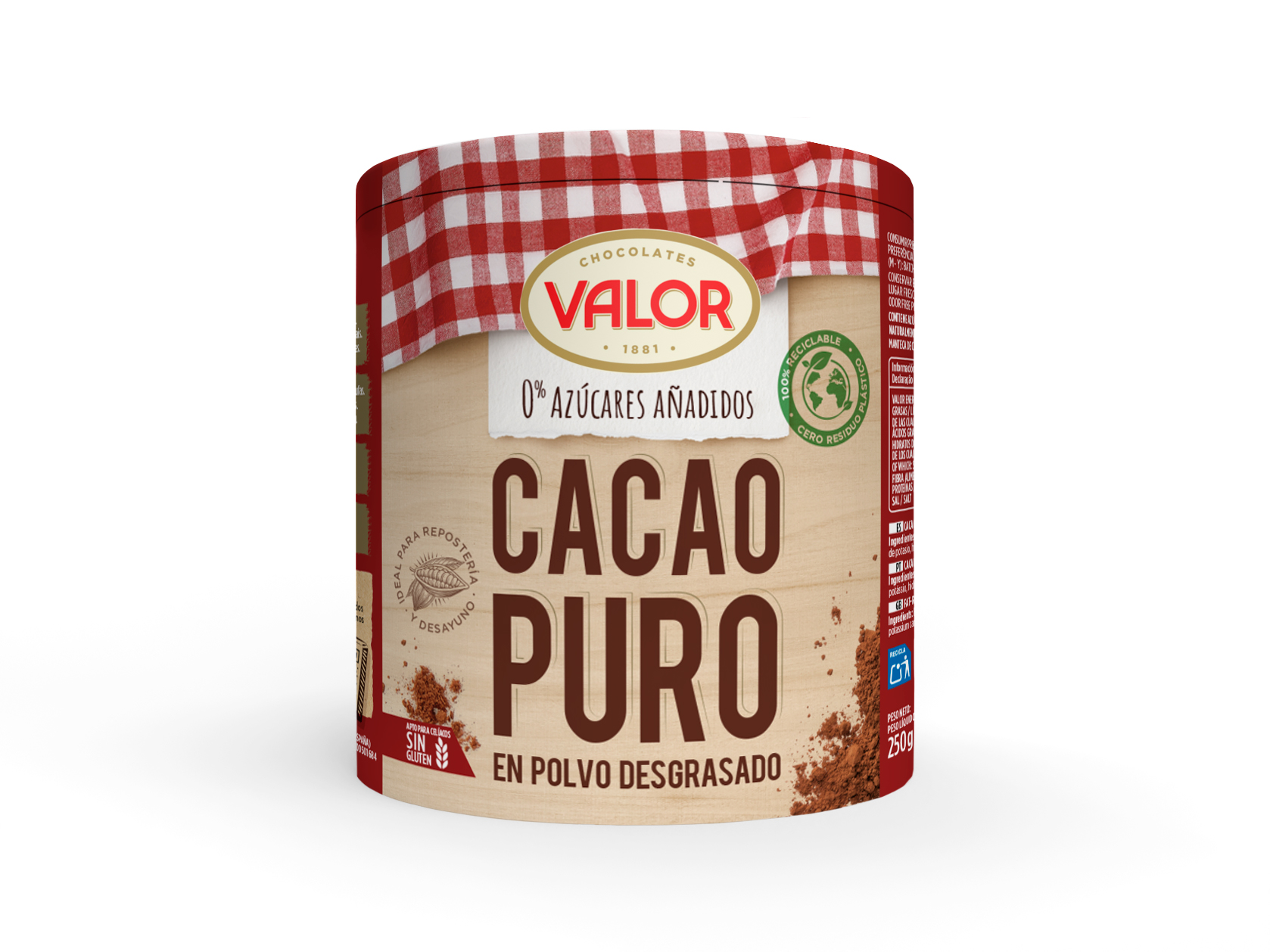 西班牙巧克力制造商 Chocolates Valor,食品纸罐外包装解决方案,GREENCAN® 包装, Sonoco可回收GREENCAN® 解决方案, 实耐格包装,太仓包装